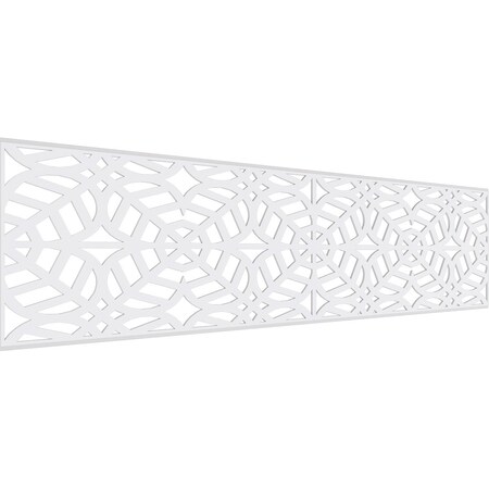 Ekena Millwork Set of Four Panels for 94 1/2"W x 24 1/4"H Garland Fretwork Wainscot Wall Paneling WPKP12X01X47GRD